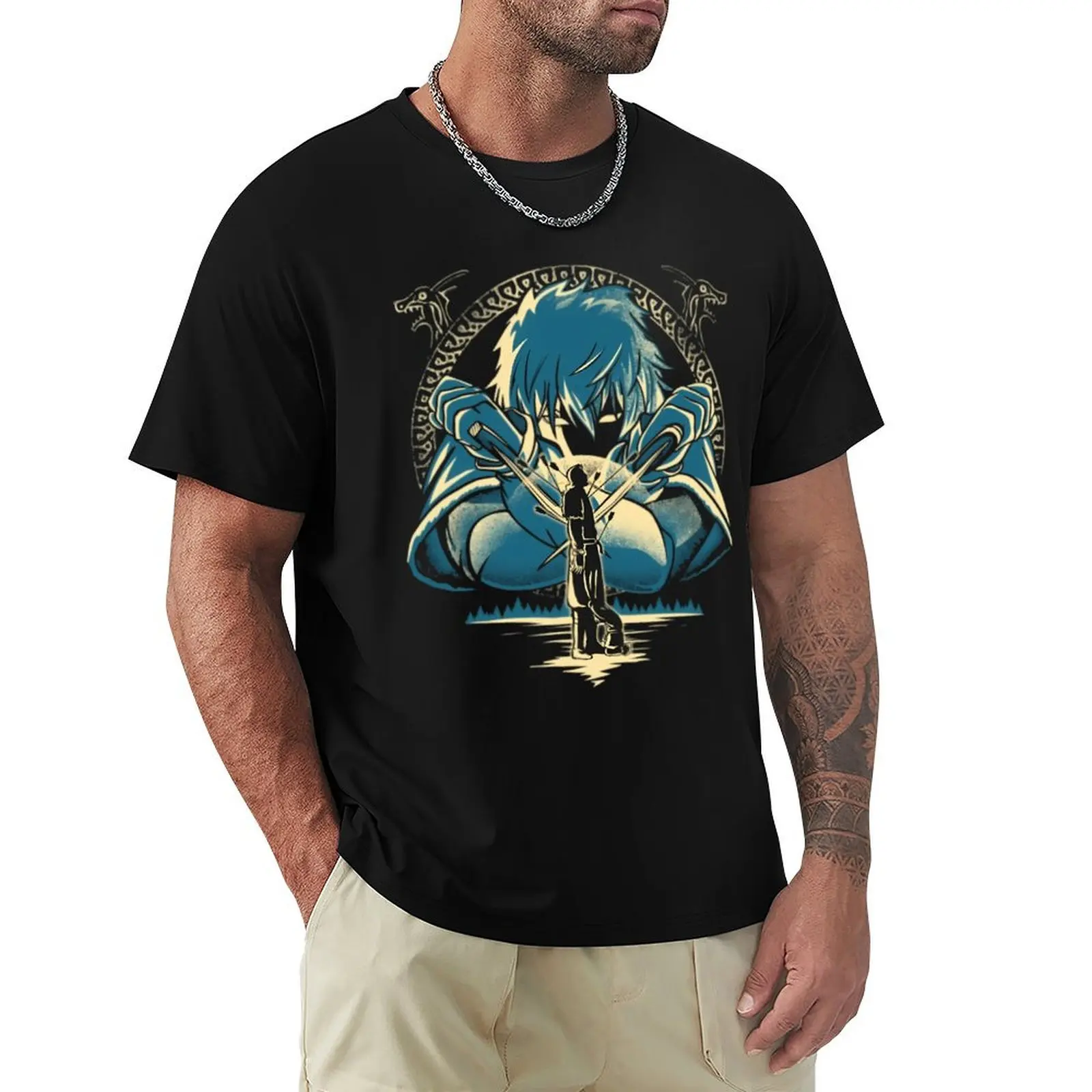 

Vinland saga Thorfinn T-Shirt oversizeds T-shirts man clothes mens t shirt
