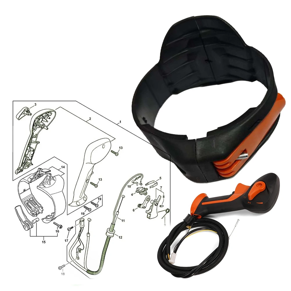 

Ремонтный комплект для воздуходувки: трос управления дроссельной заслонкой, ремешок дроссельной заслонки, зажим, рычаг фиксации, совместим с деталью 4283-790-1300