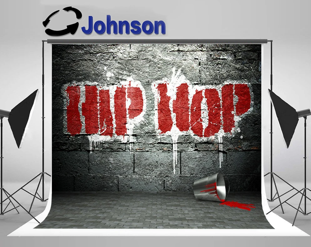 

JOHNSON Hip Hop Graffiti Wall Street backdrops High quality Computer print party photography backgrounds