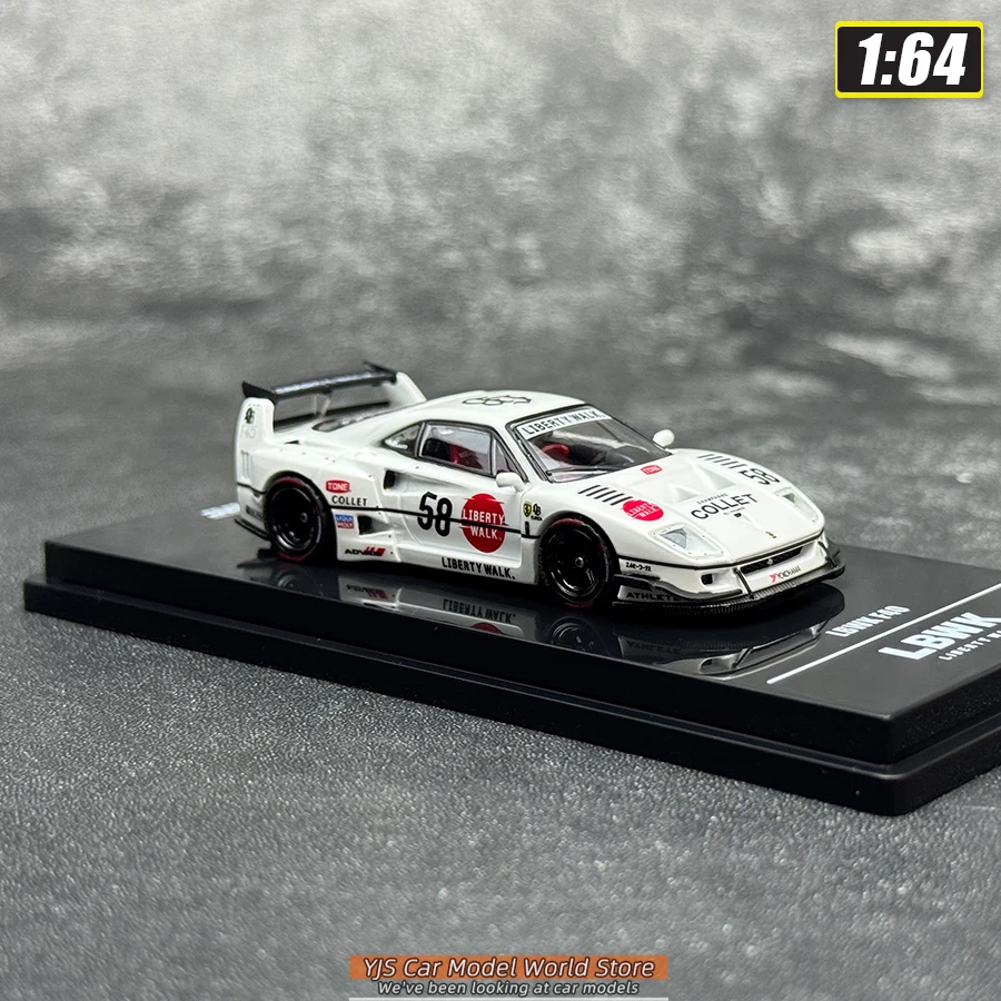 INNO 1/64 F40 COLLET  NO.58 Metal Material Car Model  Collection Static Decoration Piece Holiday Gift