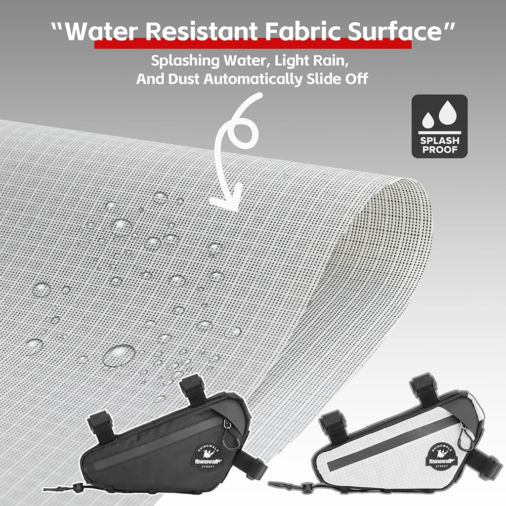 Rhinowalk مقاومة للماء دراجة تحت أنبوب تخزين حزمة ل Mtb والطريق الحصى دراجة إطار دراجة هوائية حقيبة الدراجات إكسسوارات الأمتعة #2