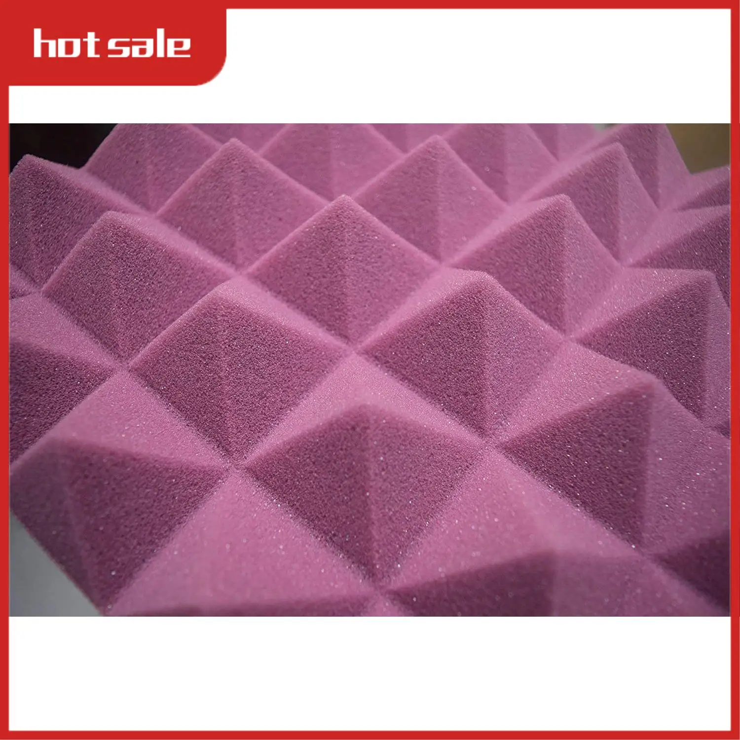 

AC22-12 Pack Soundproof Foam Pyramid Acoustic Absorbing Panels Studio Foam Sound Reduction Noise Cancelling Panels