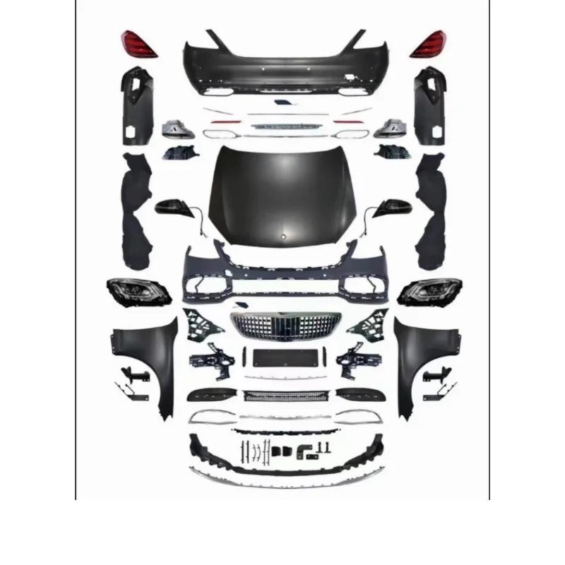 

W221 up to W222 Body Kit for Mercedes-Benz W221 S Class 2006-2012 Year Upgrade New for Maybach Widebody Kit Bodykit