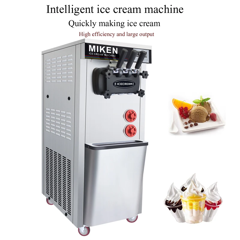 

PBOBP Ice Cream Machine Household Small Automatic Children Fruit Ice Cream Machine One Key Refrigeration Simple Knob Operation