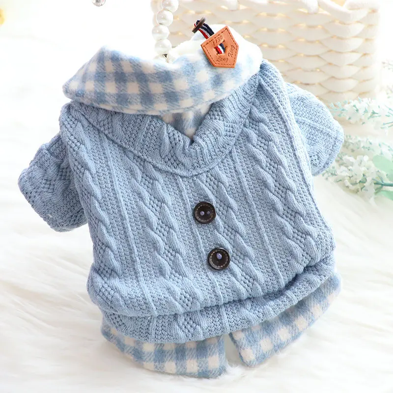 Ropa para Perros, Otoño e Invierno, Camisa Linda de Princesa para Gatos, Suéter, Conjunto de Dos Piezas con Terciopelo