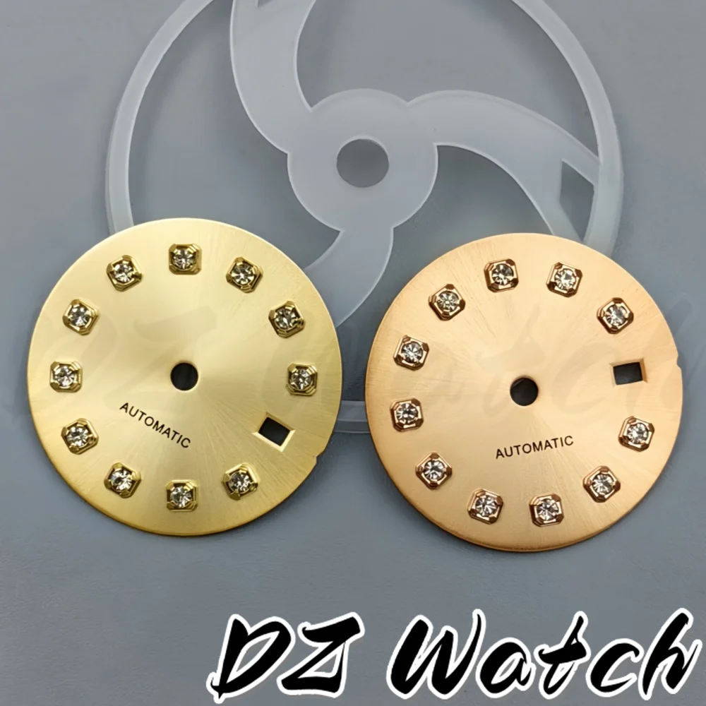 20.5mm Multicolor Sunburst/Gradient Watch Dial  Diamond Markers Date Window Fit NH05 Automatic Movement for Women Wristwatch