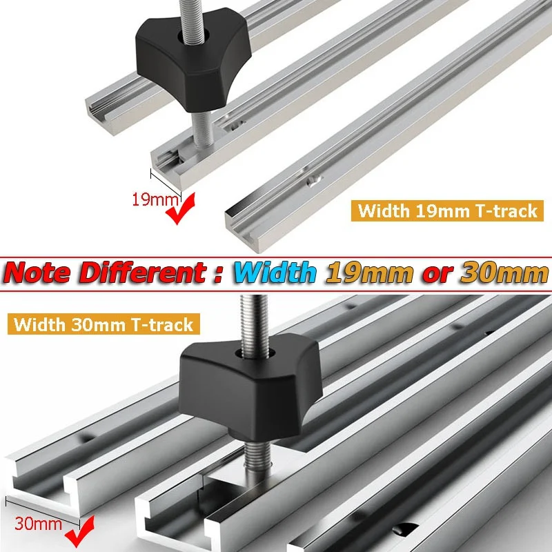 Holzbearbeitung DIY Werkzeug Aluminiumlegierung Gehrungsschiene Holzbearbeitung T-Schiene T-Nut für Tischkreissäge Router Tisch – Detail 2