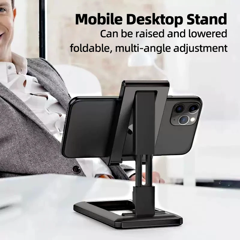 

Foldable Tablet Mobile Phone Desktop Phone Stand for iPhone Samsung iPad Desk Holder Adjustable Desk Bracket Smartphone Stand