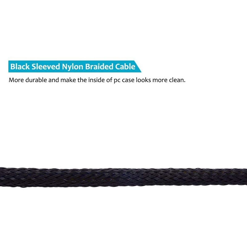 10 Pcs Computer Fan Cable, CPU Fan Splitter, PWM Fan Splitter Cable Fan Running Wires Computer PC Power Cable 4Pin