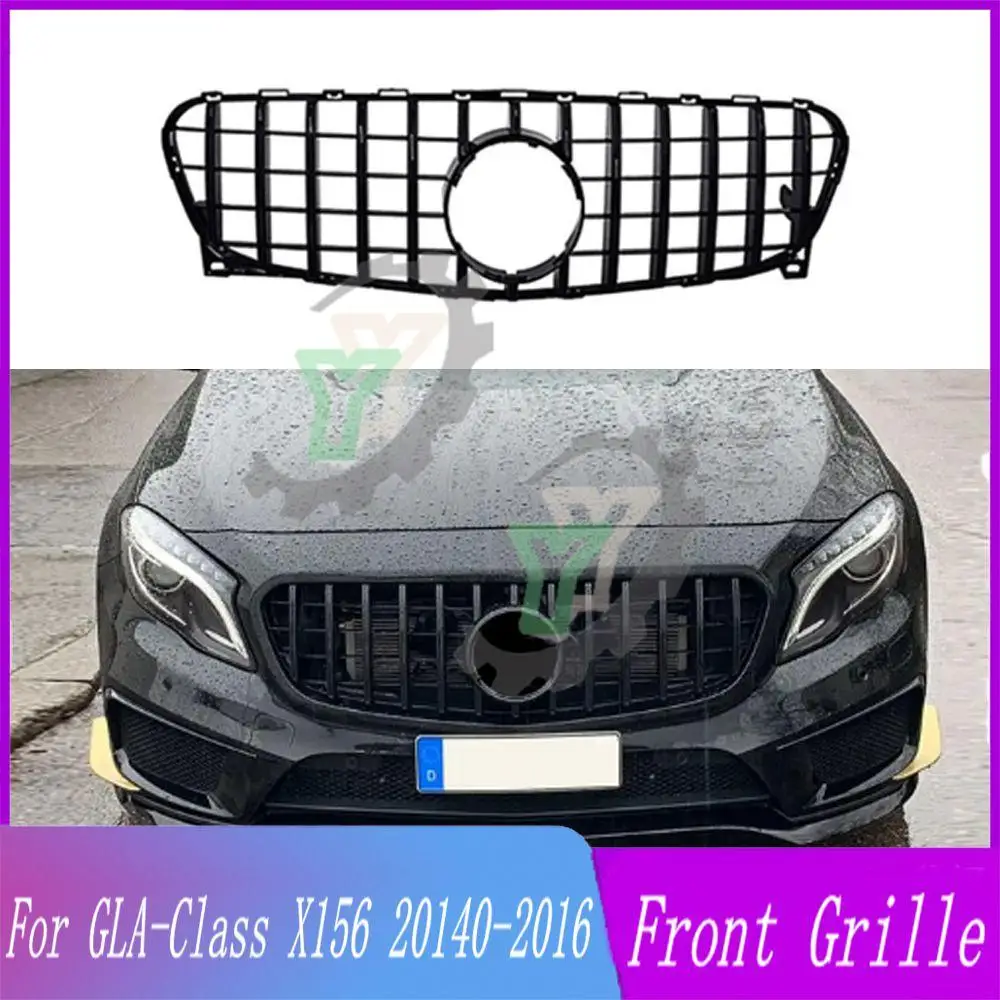 

Car Accessory Front Bumper Upper Grille Racing Grill For Mercedes-Benz GLA-Class X156 GLA180 GLA200 GLA250 GLA45 2014 2015 2016