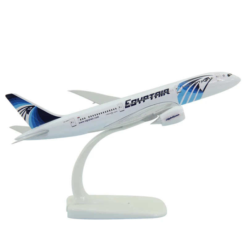 

Diecast 1:250 Scale EgyptAir B787-9 Civil aviation Alloy & Plastic Passenger Jet Model Toy Gift Collection Display