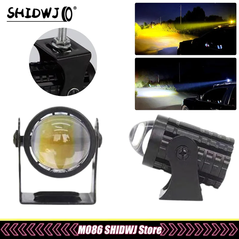 

2pcs Motorcycle Led Headlight 12V High Bright Led Lights Lamp For Motorbike Moto Led Auxiliary Spotlights