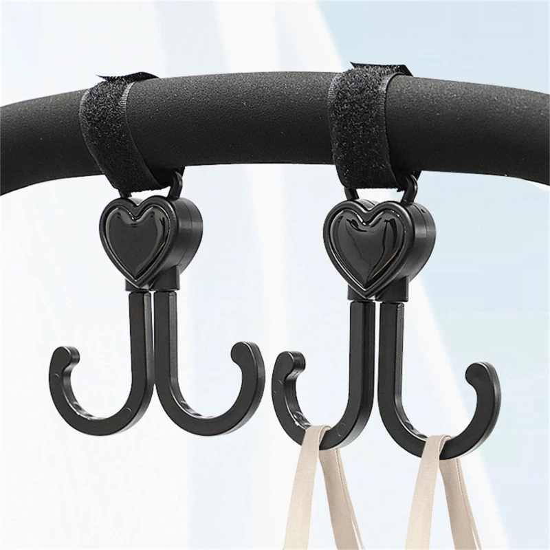 Stroller Hooks Pushchair Hook Upgrade Double Head Pram Hook for Hanging Bags Universal Hook Pram Accessories