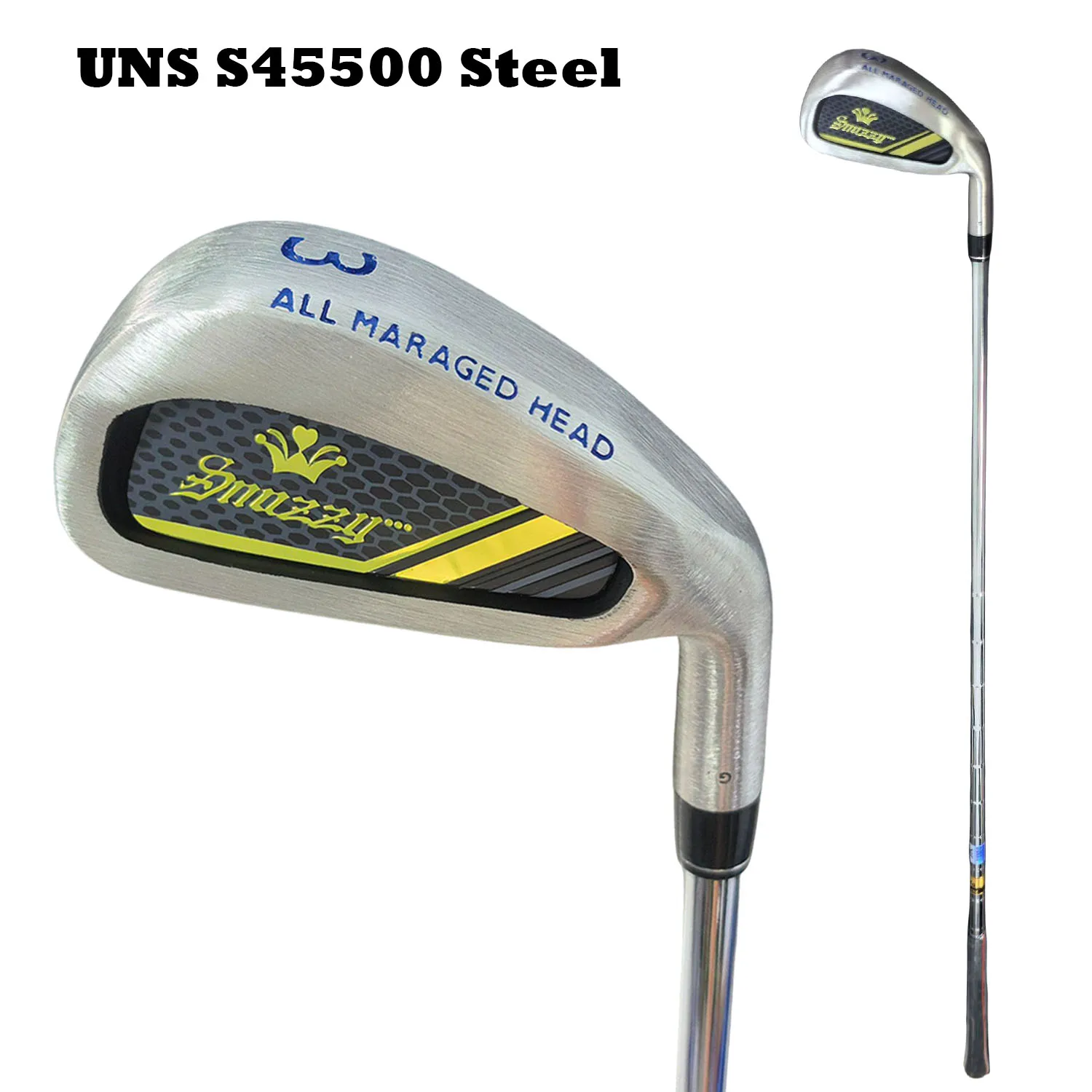 

1 Pc SNAZZY Right-Handed Golf Iron Club, Made of UNS S45500 Steel, Long Distance Golf Iron, 39 Inches Golf Club