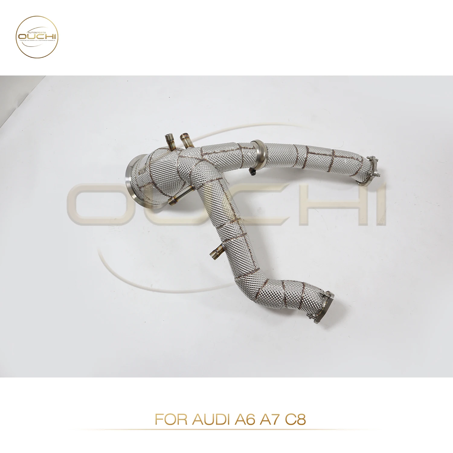 

Ouchi stainless steel With catalytic Downpipe For Audi 2019-2023 A6 A7 C8 3.0T exhaust system High flow