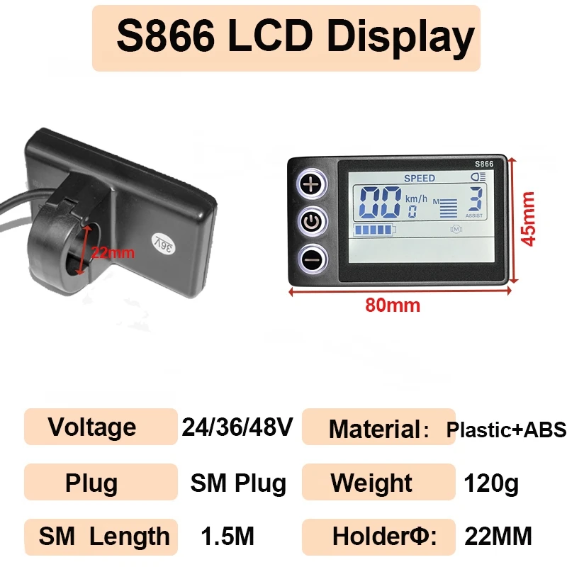 36V 48V 750W 500W Electric Bike Brushless Controller 25A 35A with LCD Display Electric Bicycle Scooter E-bike Accessories Parts