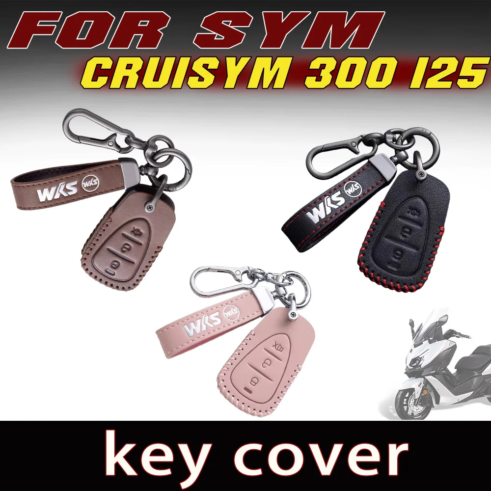 Motorcycle Key Fob Bag with Anti-Lost Buckle Waterproof Remote Control Holder Modified Parts for SYM CRUISYM 300 125