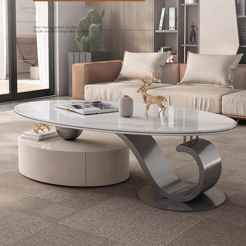 Italian Unique Coffee Table Space Saving Minimalist Aesthetic Designer Coffee Table Nordic Modern Mesas Bajas House Furniture