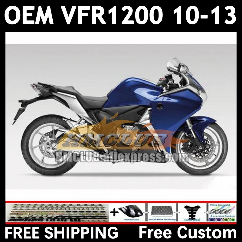 Injection For HONDA VFR1200 VFR 1200 gloss blue RR CC 87No.84 VFR-1200 10 11 12 13 VFR1200RR 2010 2011 2012 2013 OEM Fairings