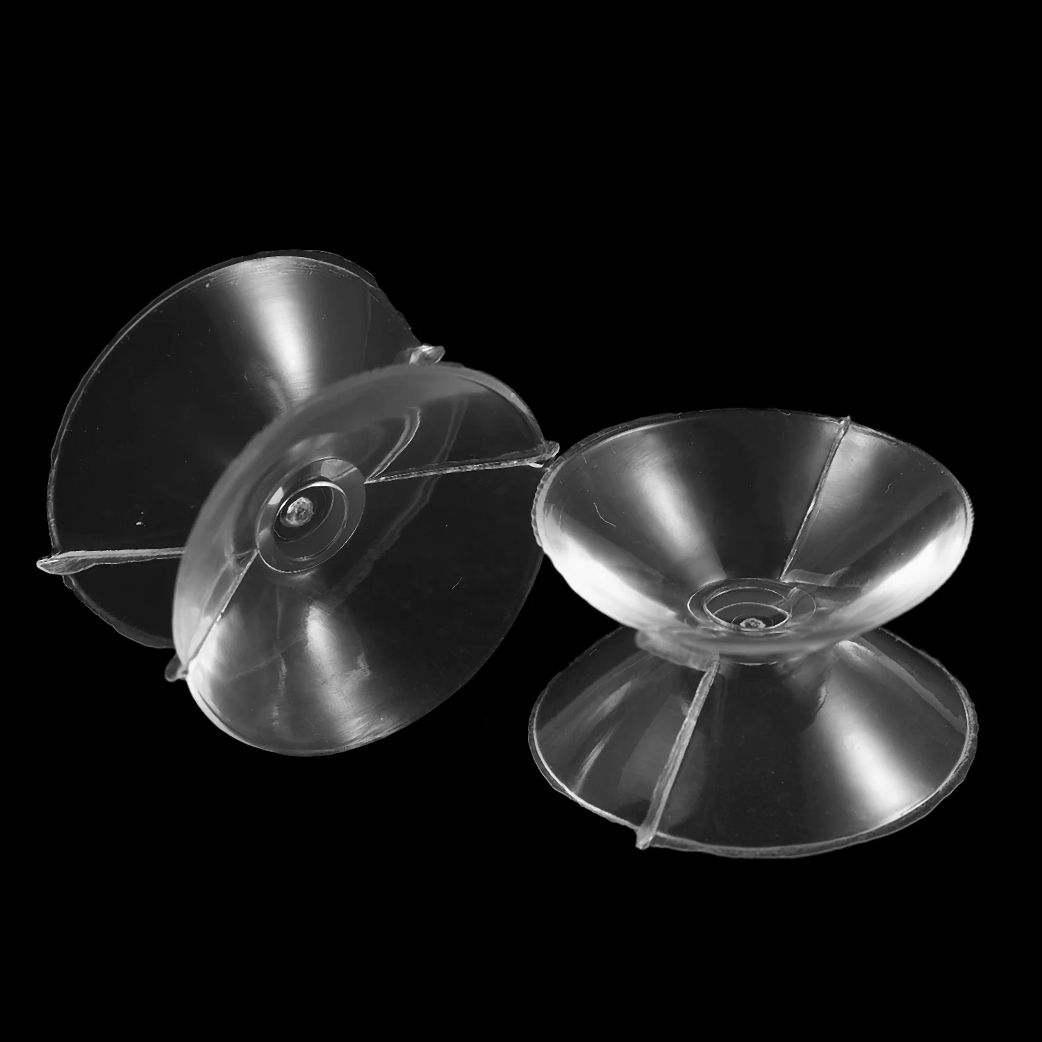 10 x Air suction cup Double sided silicone for Aquarium fish