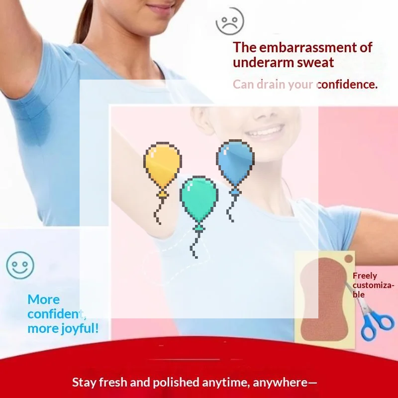 10Pcs Unisex Summer Sweat Pads Deodorants Underarm Anti Perspiration Sweat Pads Disposable Armpit Absorb Useful Shield Pads