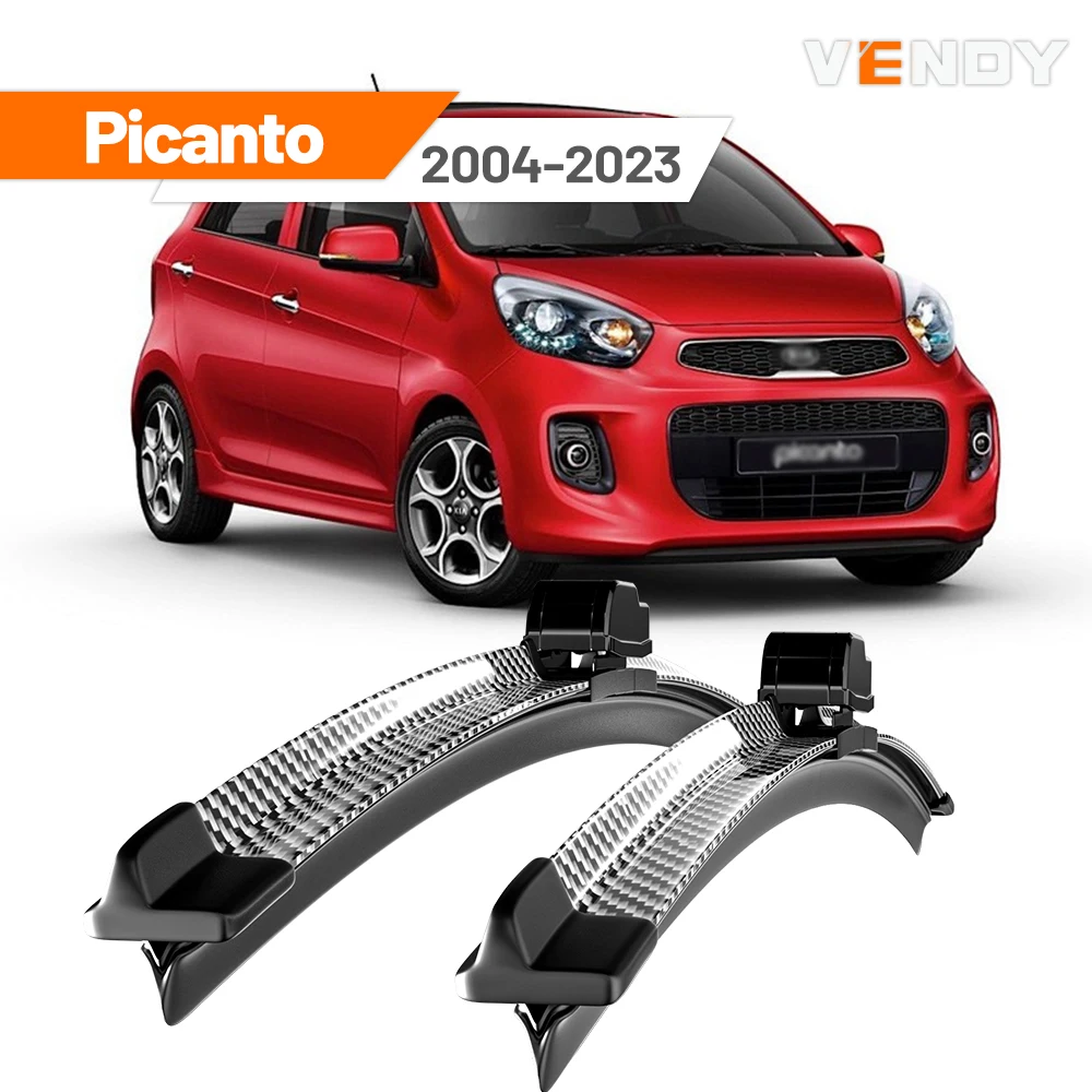 Für Kia Picanto 2004-2023 2005 2008 2011 2012 2013 2014 2016 2017 2018 2019 2 stücke Frontscheibe Wischer klingen Scheibenwischer