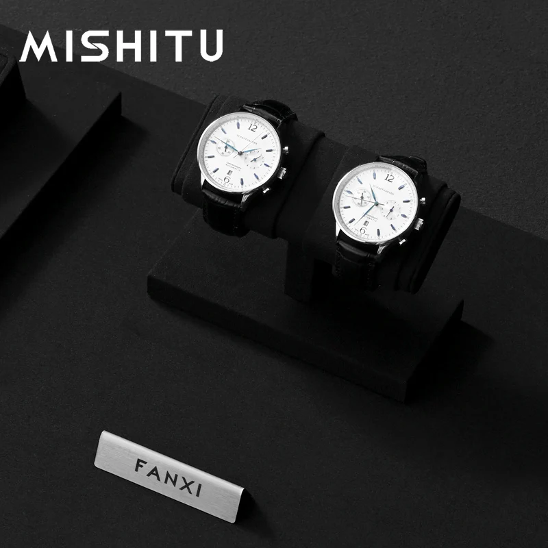 

MISHITU T-bar Watch Rack Jewelry Watch Display Stand Microfiber Watch Jewelry Display Prop Watch Storage Jewelry Organizer Rack