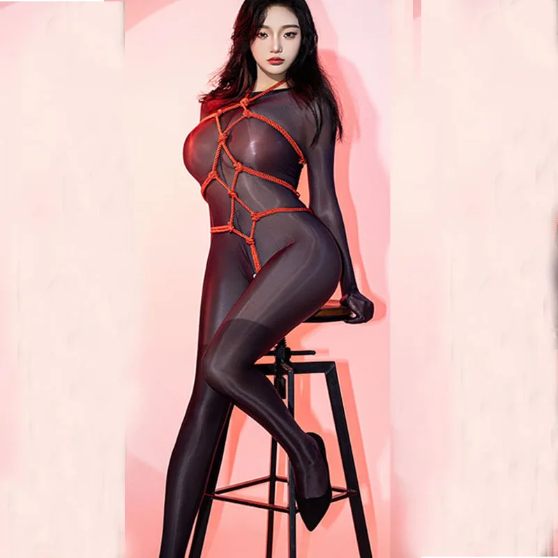 Hot Sexy Bdsm Bondage Roleplay Bodysuit Woman Sexy Lingerie Prisoners Cosplay Outfits Open Crotch BodyUnderwear Erotic Game Set view 4