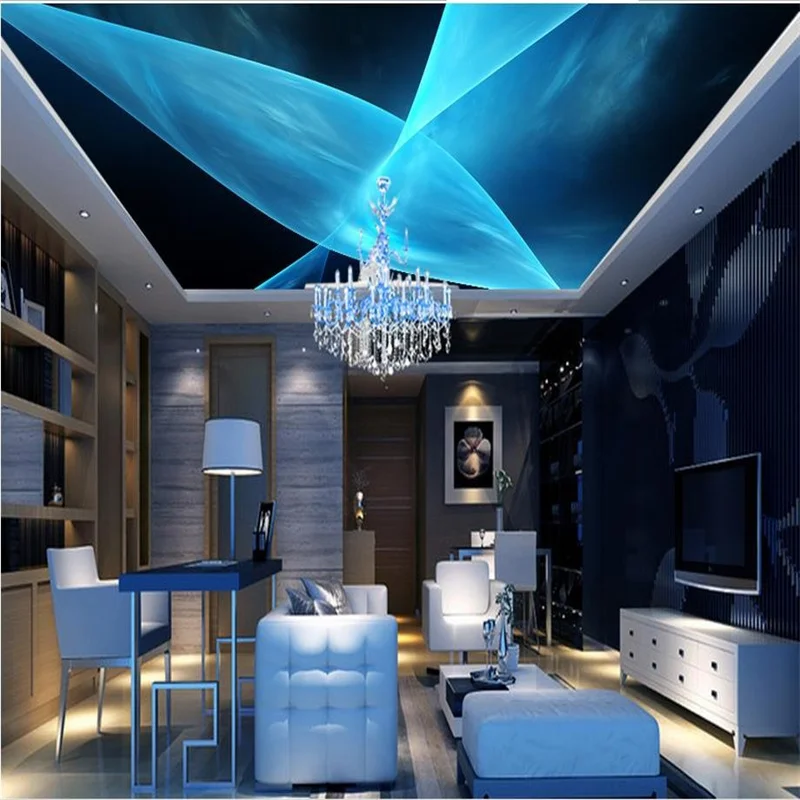 

Creative Ceiling 3D Wallpaper Mural For Living Room Bedroom Wall Stickers Home Decor Papel De Parede 3D