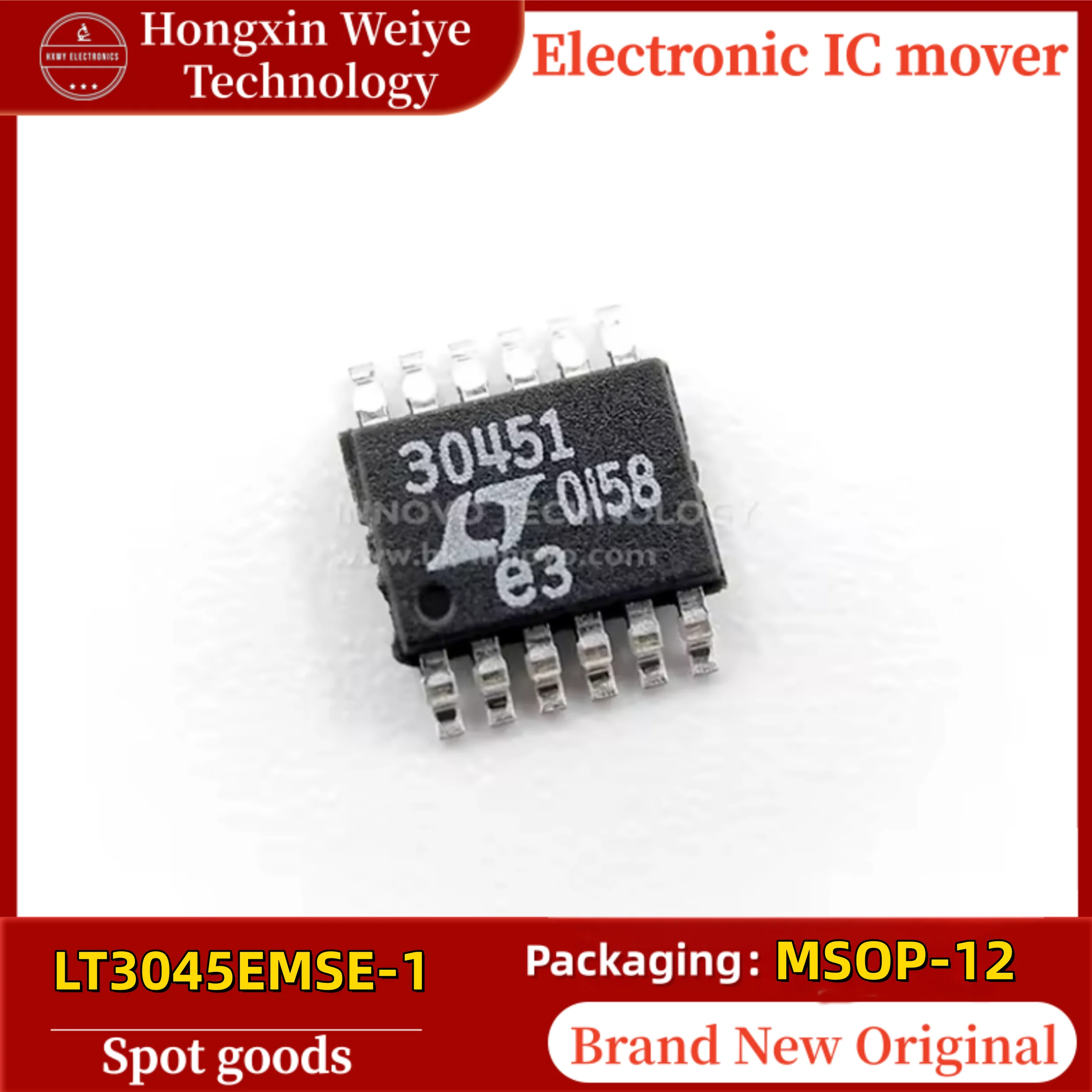 2/10 PCS LT3045EMSE-1 MSOP-12 0V~15V Linear Voltage Regulator (LDO) Brand New In Stock