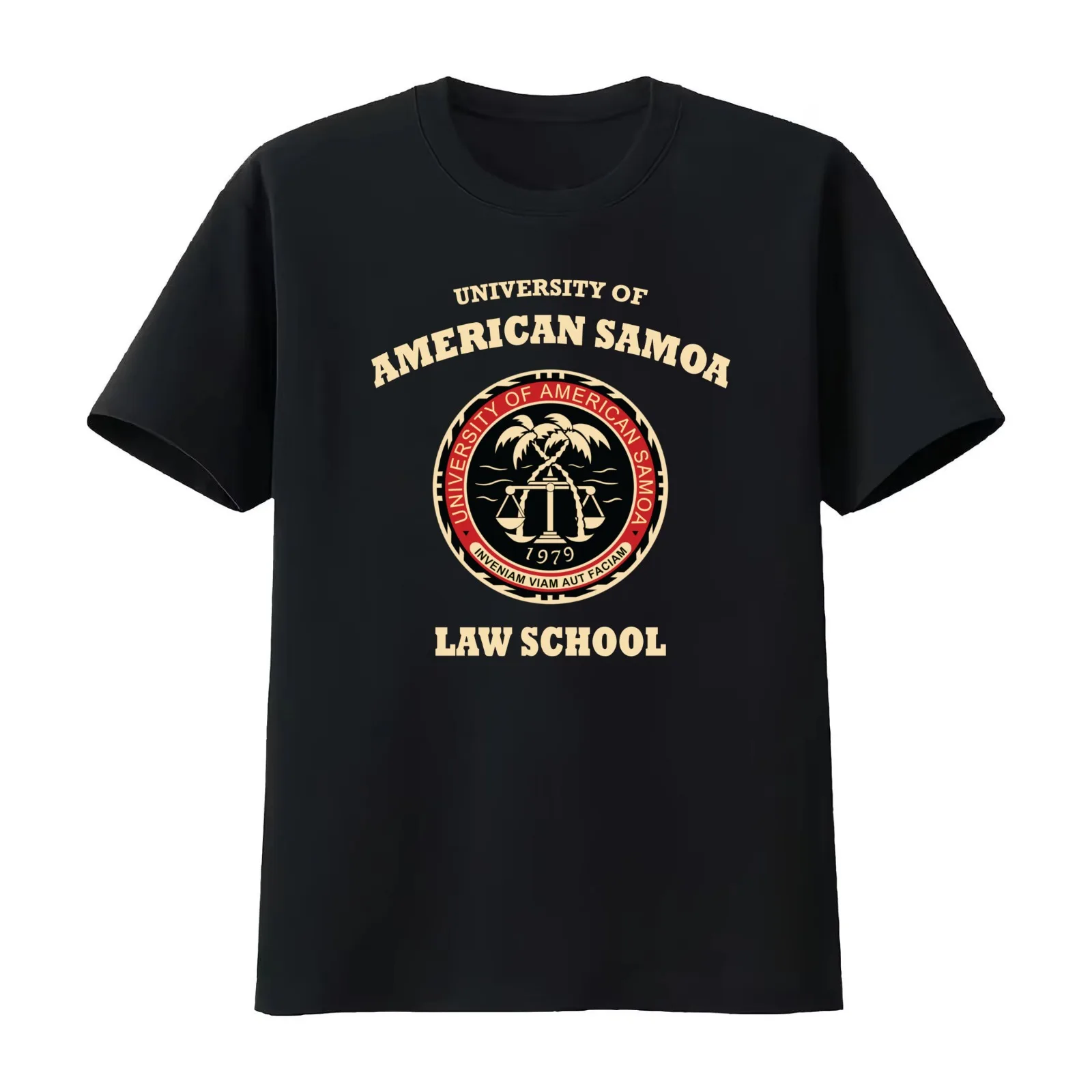 University of American Samoa Law School T-Shirt Summer Casual Cotton Tee Oversized Streetwear Tops Vintage Graphic Print