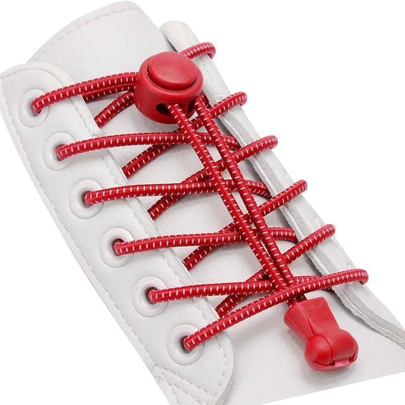 Elastic Shoelaces For Sneakers Round Shoelaces Without Ties Stretching Lock Kids Adult Lazy Shoes Lace Accessories 1 Pair