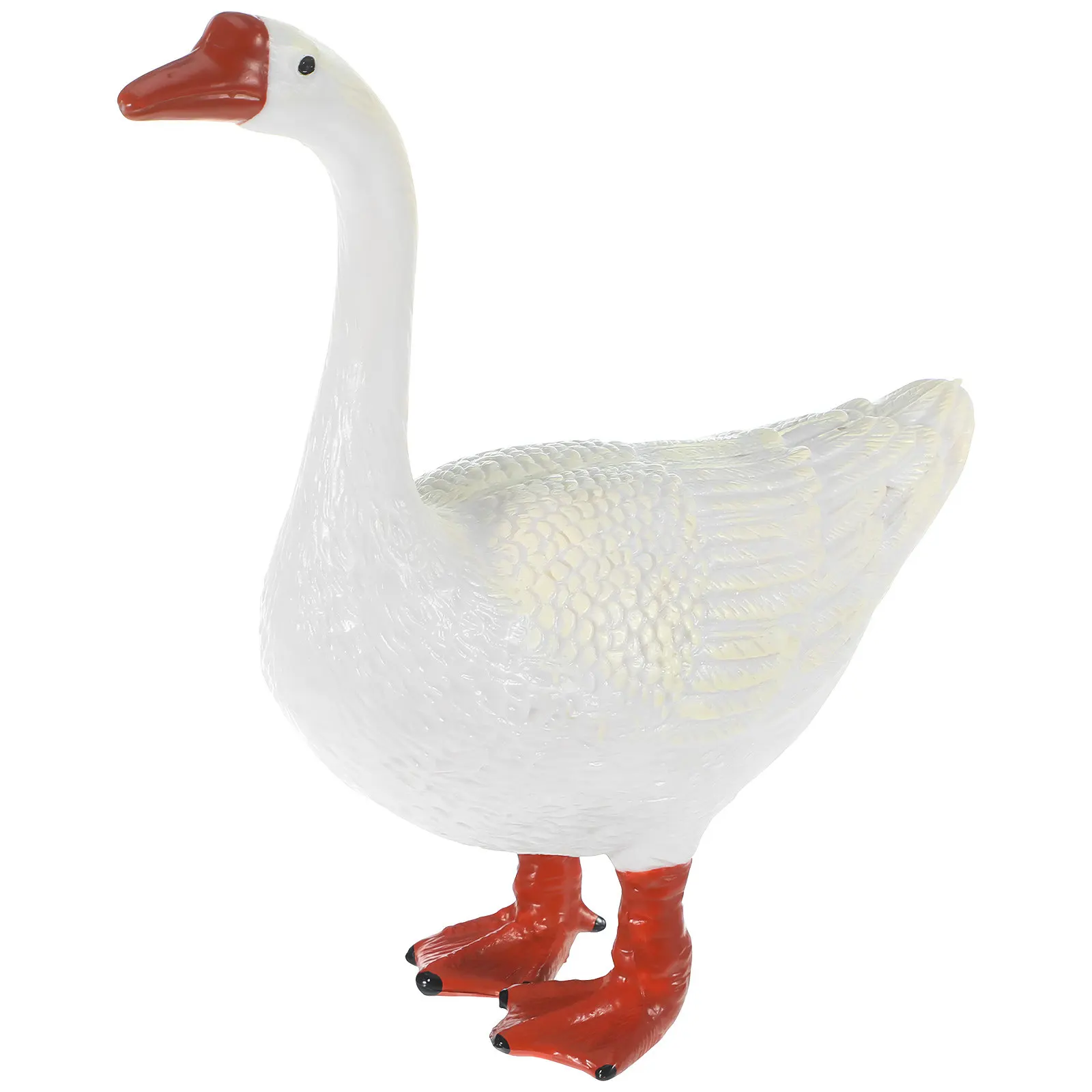 

Realistic Goose Shape Statue Strong Long-Lasting Material for Car Home Decor Exquisite Workmanship Fresh Color Desktop Accessory