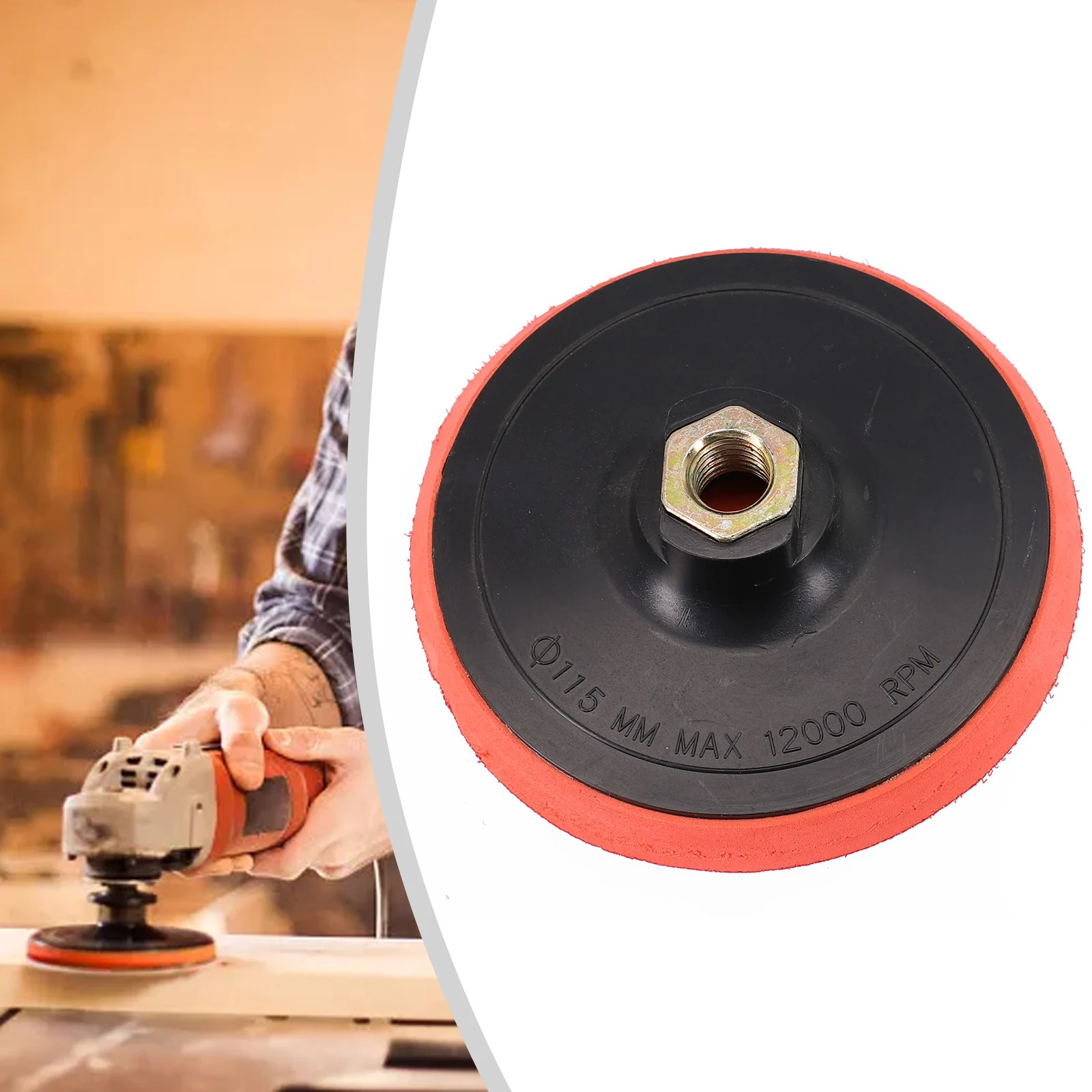 Backing Plate for Polishing Pads Featuring For M14 Thread Mount to Fit Standard For Angle Grinders for Industrial Use