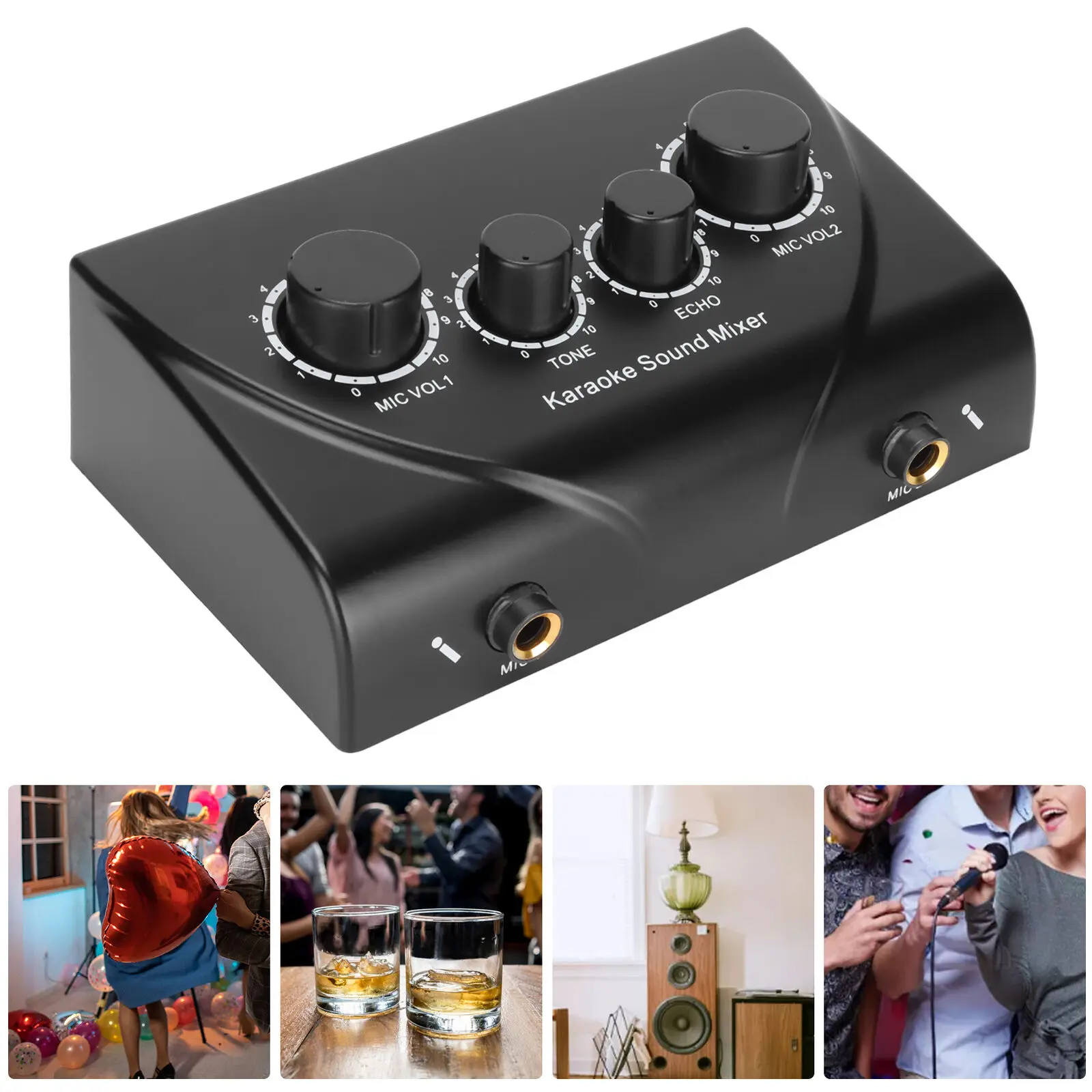 Karaoke Front Effector Compact Digital Line Mixer For Dj Music Company Stag Hb0 Dj Performances Live Staging Music Production