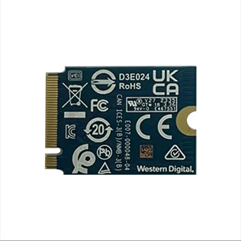 Western Digital WD SN5000s M.2 NVMe 2230 SSD 2TB Solid State Drive PCIe4.0 Gen4 for Ultrabook、PC