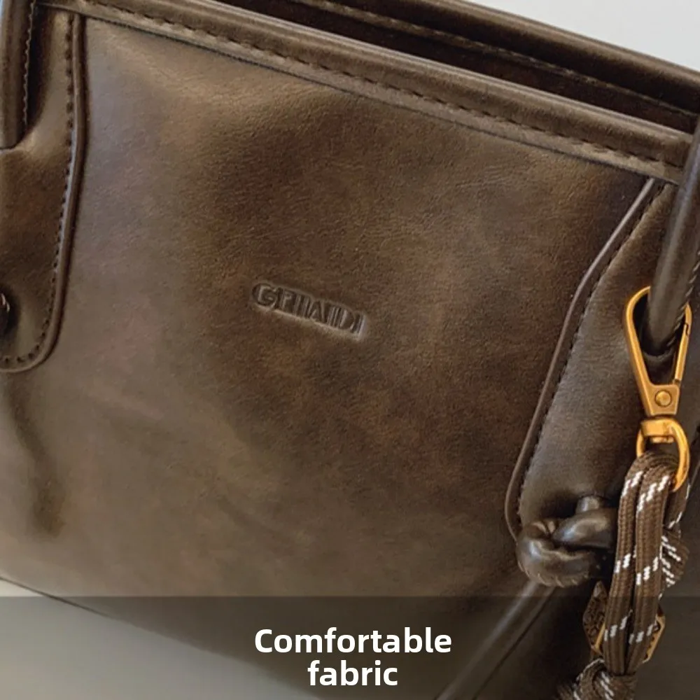 مع المعلقات بولي Leather حقيبة كتف جلدية المتشرد حقيبة يد ريترو بولي PU حقيبة تحت الإبط النمط الفرنسي الترفيه موضة حمل حقيبة الفتيات سيدة