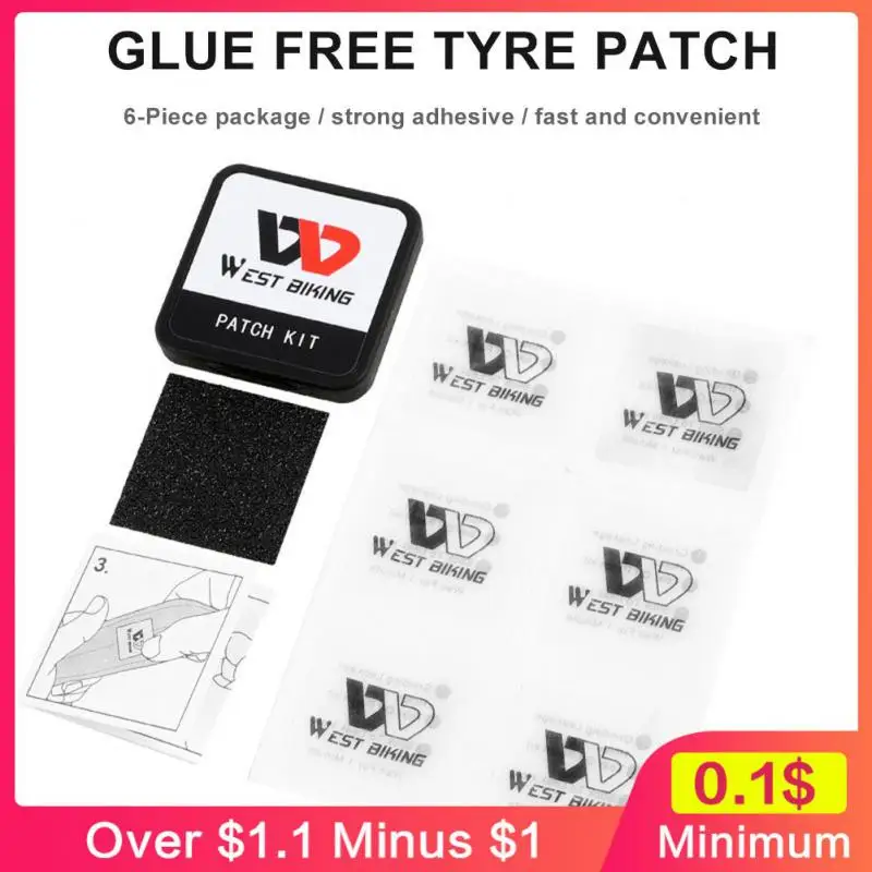 Bike Tire Patch Pad Fast Bicycle Accessories Bicycle Tire Patches Convenient Glue-free Cycling Repair Tool Bike Tire Repair