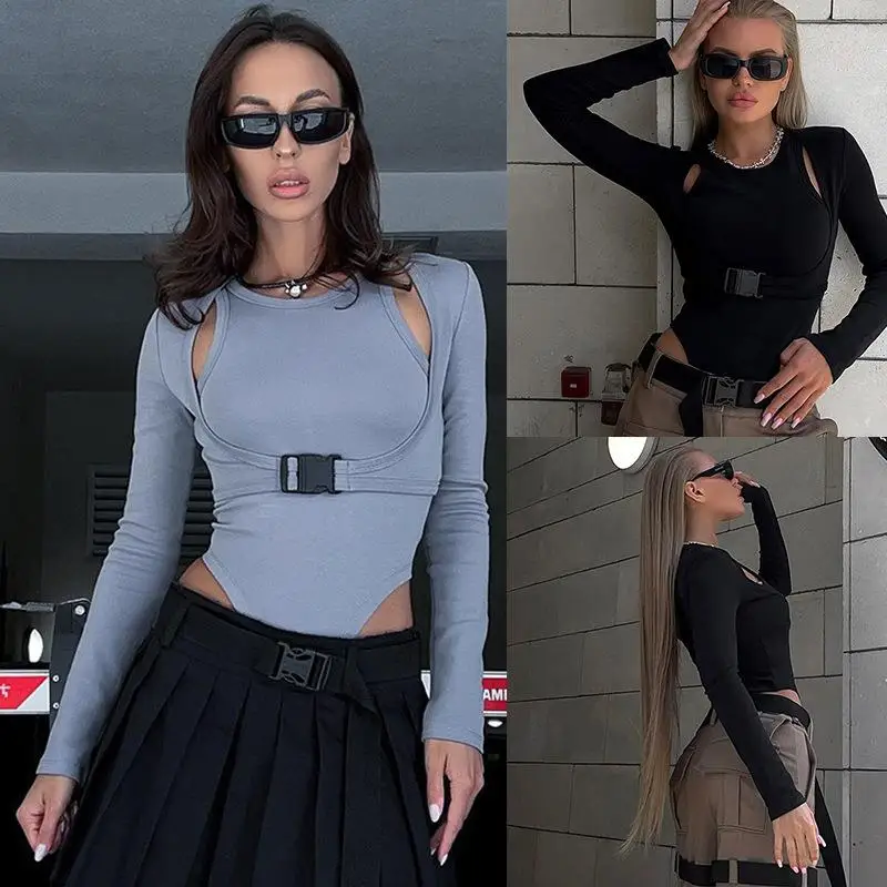 

Длинный комбинезон-слип для повседневной носки, цельный костюм из тонкой полиэстеровой ткани, длинные брюки со средней талией, весенняя коллекция