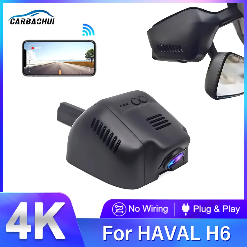 

4K 2160P Car DVR Plug and play Dash Cam Camera Wifi Video Recorder UHD Night vision For HAVAL H6 2011-2017,Wireless DashCam