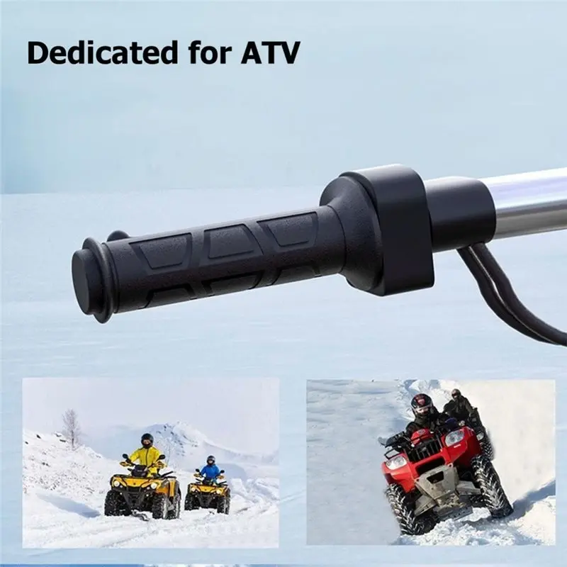 Snowmobile Handlebar Grips With 3 Levels Adjustable Heated Memory ATV Heated Grips For 22Mm 12V ATV Snowmobile ATV