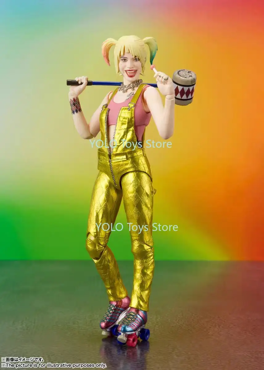 

Japanese Version Bandai S.H.Figuarts Birds of Prey Harley Quinn (Harley Quinn) Gold Jumpsuit Action Figure DC Movie Version