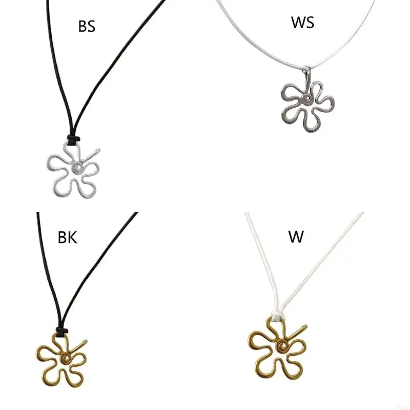 

MXMF European and American Novel Flower Pendant All-match Clavicle Chain Neck Chain