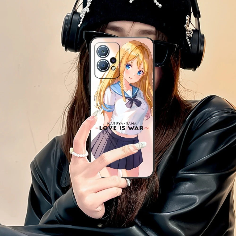 Kaguya Sama Hayasaka Mobile Phone Case for Huawei P60 P50 P40 P30 P20 P10 P9 P8 Pro Lite Plus Black Soft Phone Cover Shell