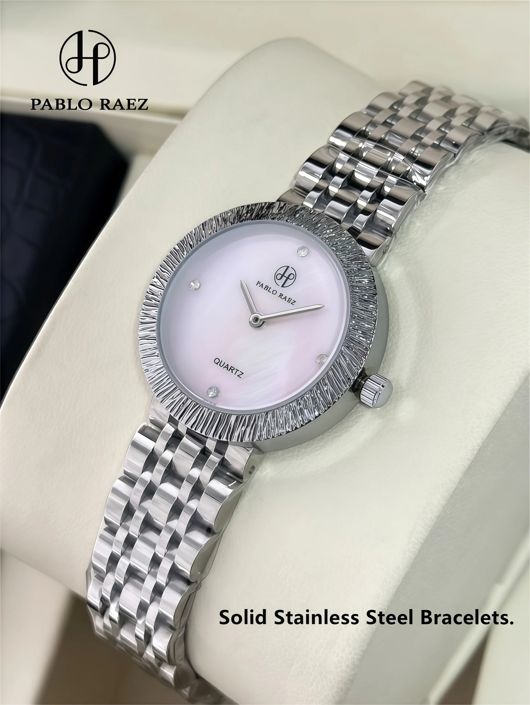 

PABLO RAEZ Real Shot: Элитные женские часы от ведущего бренда, высококачественные модные наручные часы из нержавеющей стали для повседневной носки + коробка