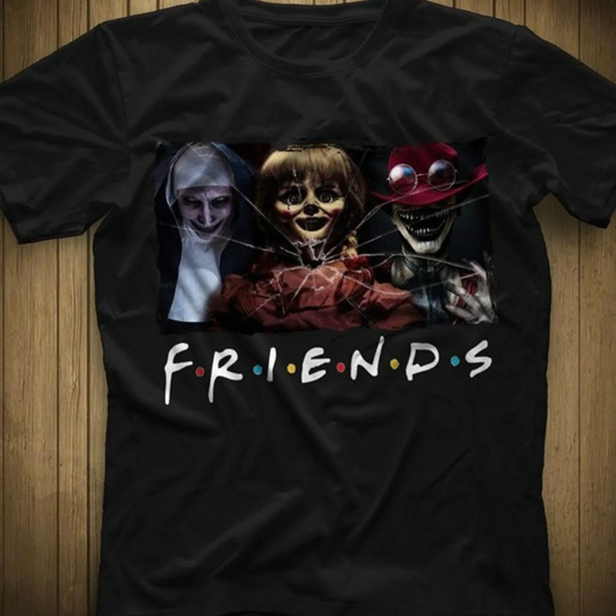 Valak Annabelle el hombre torcido hombres mujeres Camiseta de algodón