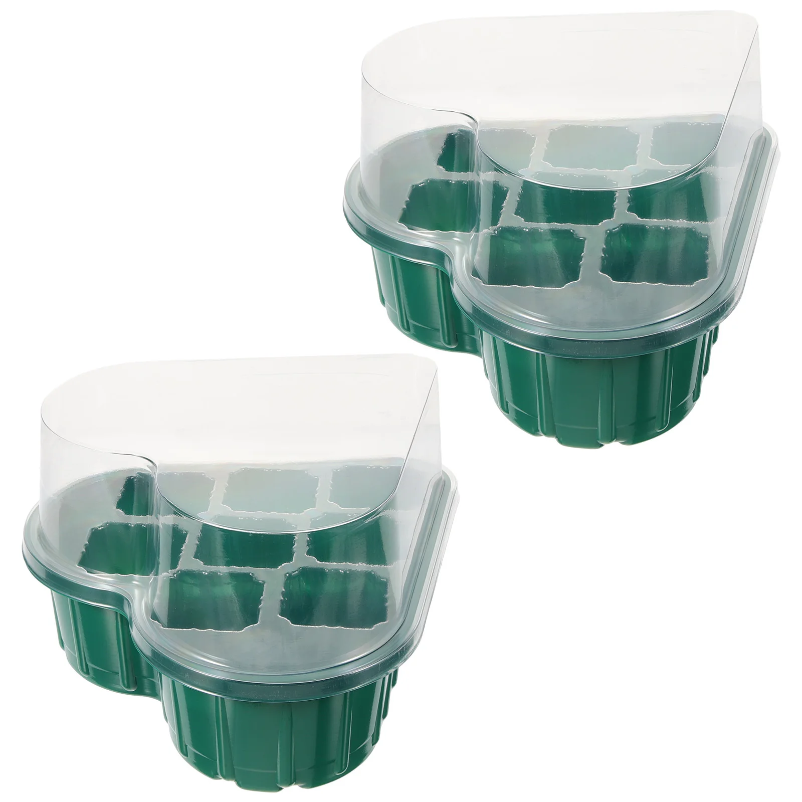 

Набор из 2 пластиковых лотков для проращивания на 8 ячеек для рассады, комплект для выращивания овощей, аксессуар для домашнего сада