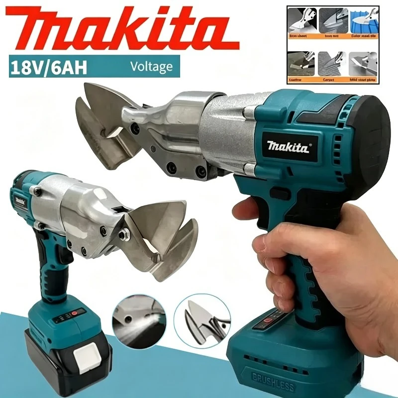 

Makita Electric Brushless Cordless Iron Scissors Machine Rechargeable Professional Metal Cutting Power Tool For 18V Battery
