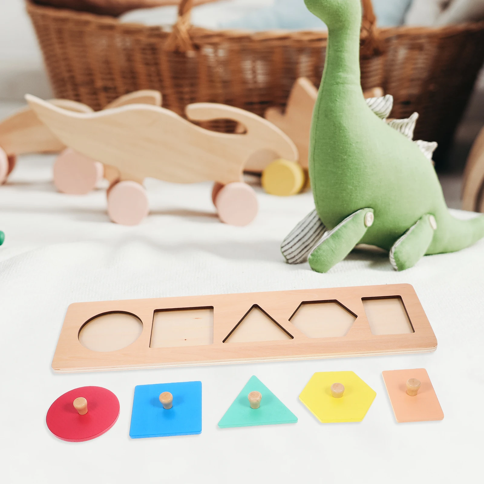 

Geometric Panels Puzzle Toy Shape Sorter Cognitive Development Preschool Puzzles Wooden Toddler Toys Shapes Colors Sensory