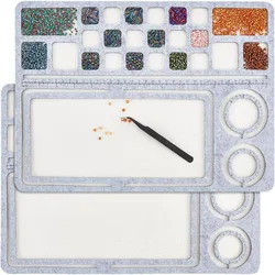 15x11inch Felt Bead Design Board, Gray Felt Beading Mat, Bead Tray with Grids DIY Beading Pads for Art Crafts Jewelry Making